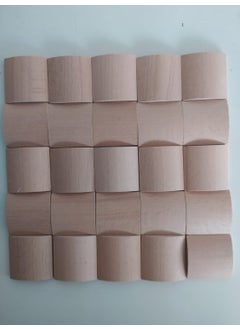 Değerli Hobi Precious Hobby Wooden Beech 4x4 Design Pieces 50 Pieces  - Image 3