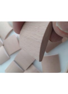 Değerli Hobi Precious Hobby Wooden Beech 4x4 Design Pieces 50 Pieces  - Image 2