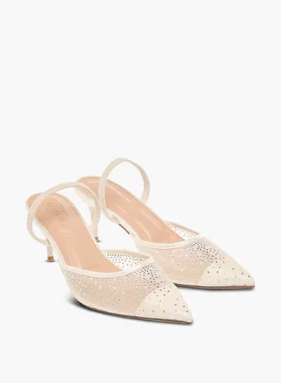 سيليست Women's Embellished Pointed Toe Shoes with Stiletto Heels