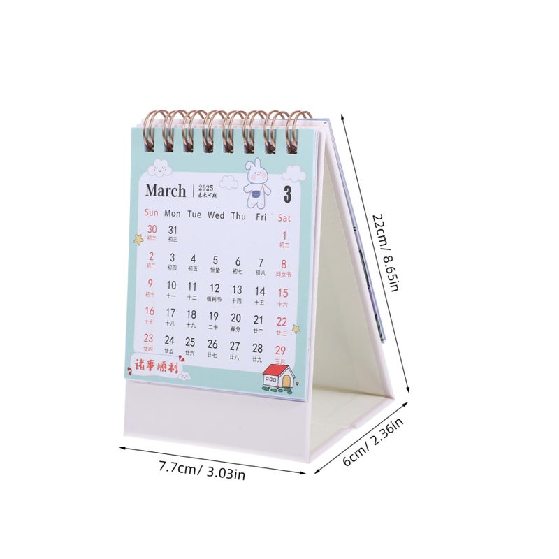 Compact Aesthetic Desk Calendar Office Decor For Teachers Desk Organization - Image 3
