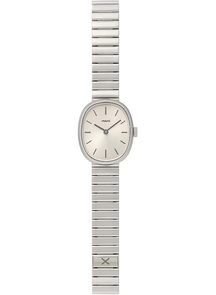 Women’s Oval Wrist Watch with Metal Strap – Minimal Design – Suitable for Daily Use and Outings