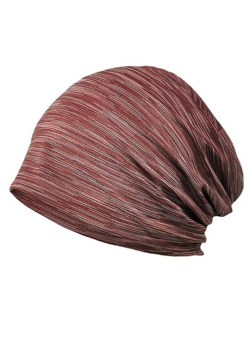 Loquat Infinity Scarf Headwear Cap Breathable Fast Dry Beanie Hat Wine Red  - Image 1