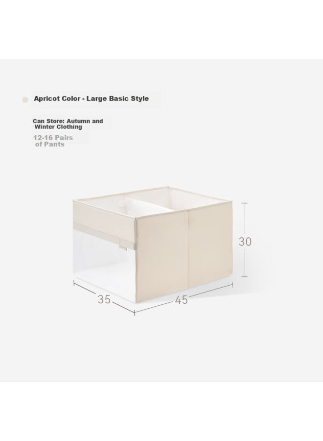 Eachy Clothes Storage Box Household Wardrobe Drawer Type Cloth Storage Box Storage Box Folding Storage Layered Artifact - Image 1