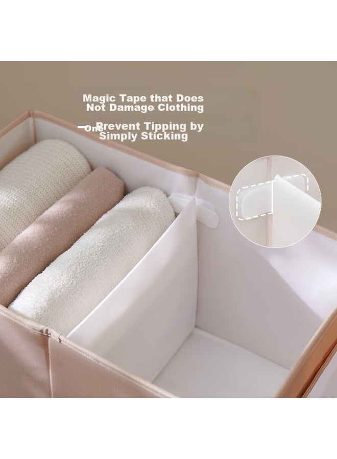 Eachy Clothes Storage Box Household Wardrobe Drawer Type Cloth Storage Box Storage Box Folding Storage Layered Artifact - Image 2