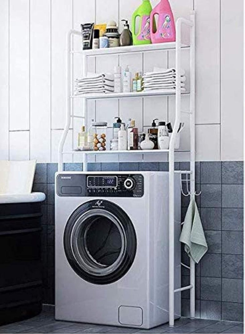 ELTRAZONE 3 Layer Metal Washing Machine Storage Shelf Rack,Space Saver Organizer Holder - Image 1