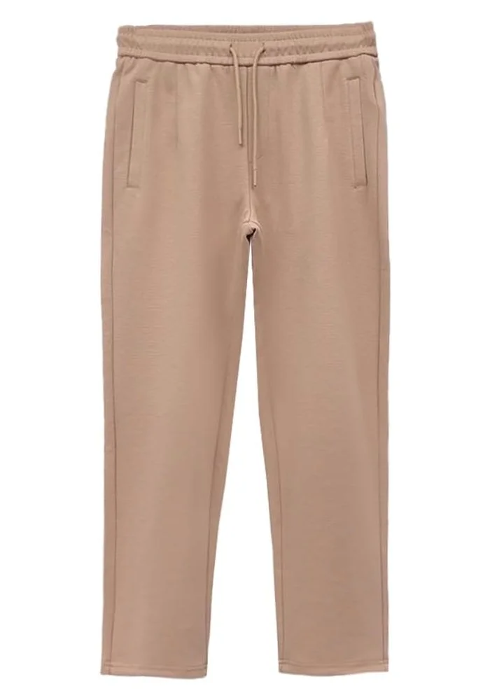 سيدرو Cedro Men's Khaki Essentials Jogging Pants with Drawstring Closure