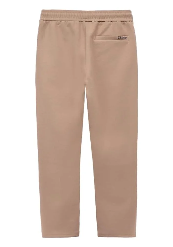 سيدرو Cedro Men's Khaki Essentials Jogging Pants with Drawstring Closure