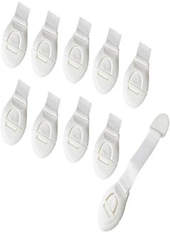 Nyganmelloz Nyganmelloz 10 Pack Child Safety Cabinet Latches with 3M Strong Adhesive 