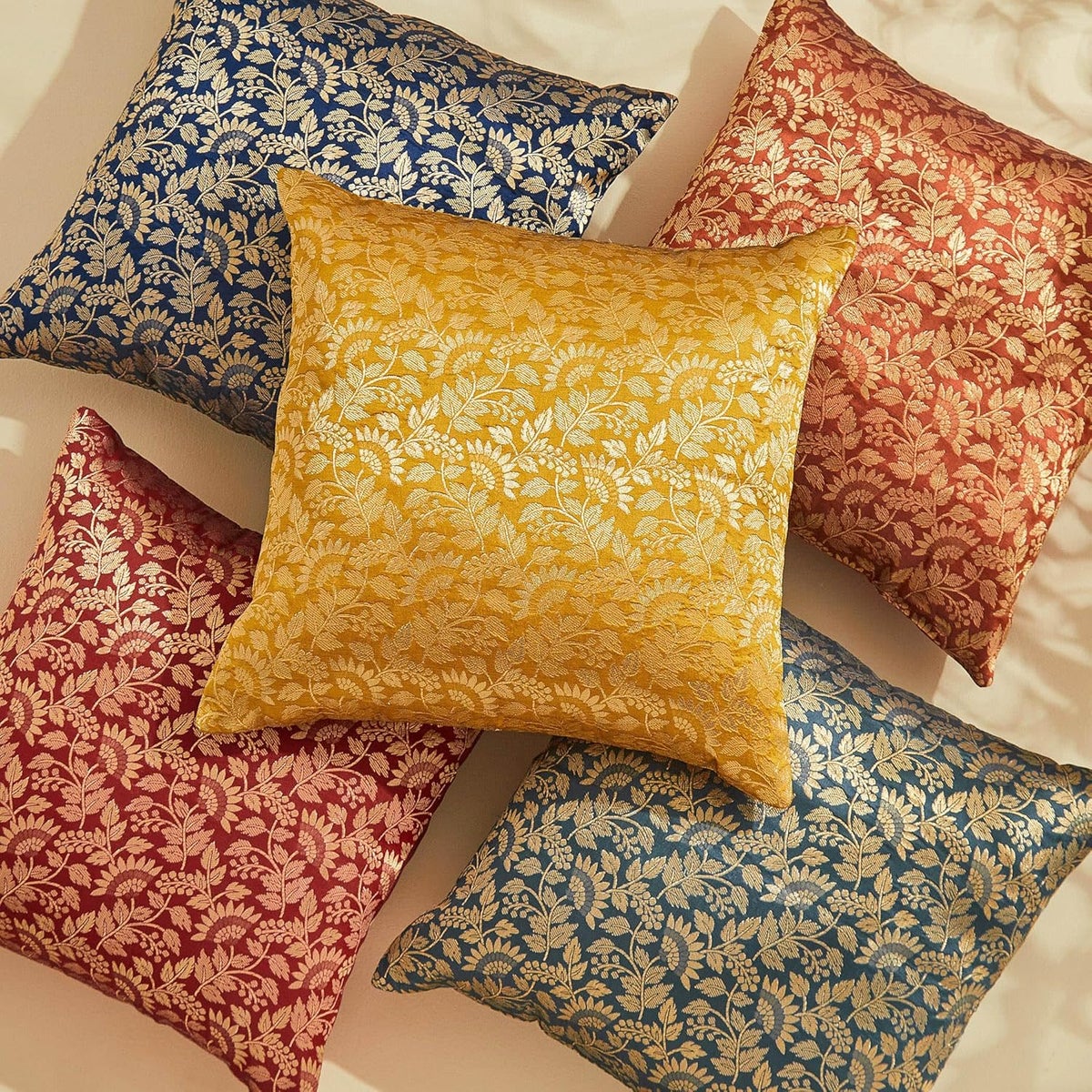 Home Centre Corsica AW24S5 Brocade Cushion Cover Knife Edge 30CM X