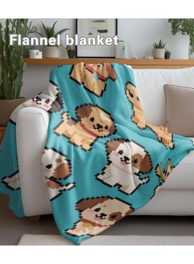 بطانية رقيقة من الفانيلا الكرتونية للأطفال والرضع (دافئة ومريحة، ومناسبة للنوم والألعاب) 70 سم * 100 سم