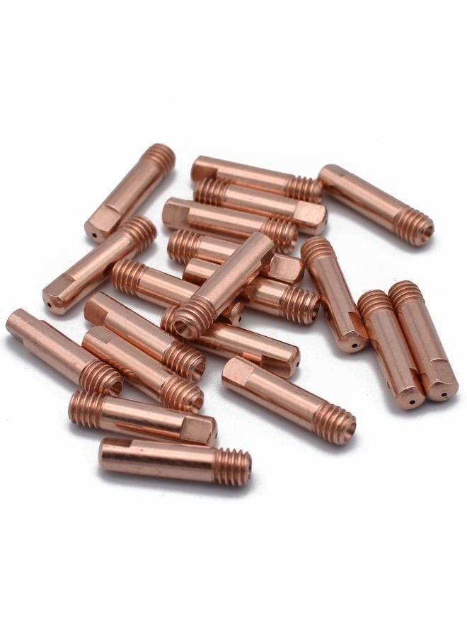 GZTIGWELD 15AK MB15 MAG MIG Welding Torch Contact Tip .035'' & 0.9mm M6x25mm 20pk - Image 1