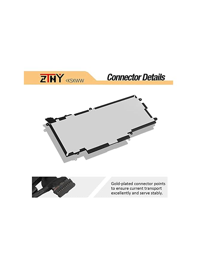 ZTHY Battery Replacement For Dell Latitude 7389 Latitude 7390 Latitude 12 5000 5289 2-In-1 L3180 E5289 P29S001 P29S002 Series Laptop 451-Bbzc 6Cyh6 71Tg4 725Ky N18Gg Cfx97 7.6V 60Wh 4Cell - Image 3