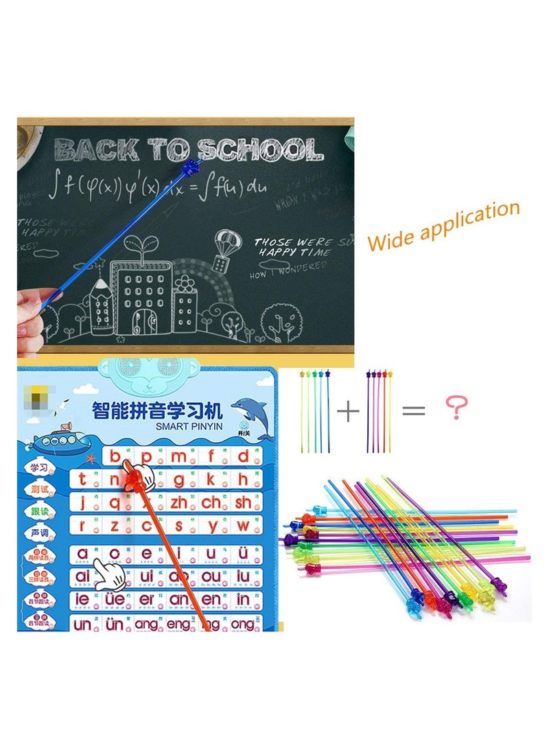 10 Pcs Colorful Mini Resin Hand Pointers for Teachers - Classroom Teaching Aids & Picture Book Helpers - Image 2