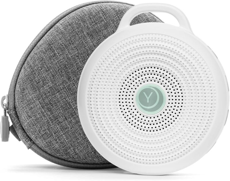 Yogasleep Rohm Portable White Noise Sound Machine + Travel Case in Grey, Sleep Therapy, Crush-Resistant Travel Case, for Adults, Kids & Baby, Noise Blocking & Office Privacy, Registry Gift - Image 1