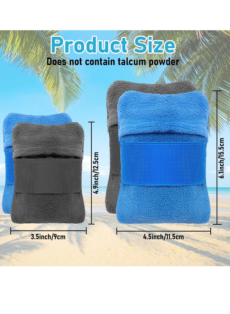 4PCS Sand Screen Sand Remover for Beach Sand Removal Bag Powder Pouch Sand Remover Brush Sand Powder Pouches Sand Remover Beach Vacation Camping Essentials Great for The Whole Family Talc Free - Image 4