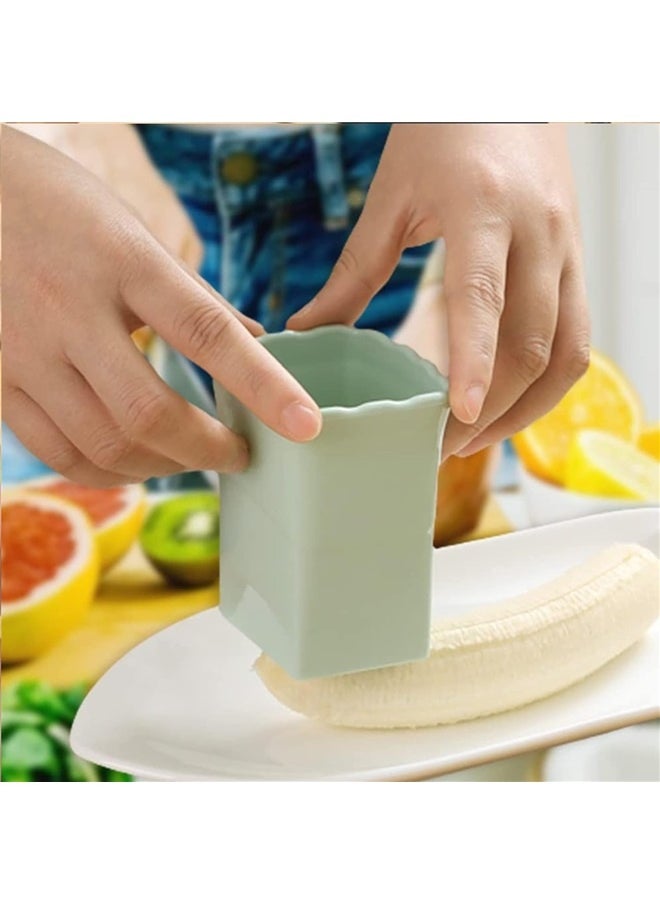Generic Cup Slicer - Fruit Slicer Cup Egg Slicer, Stainless Steel Banana Strawberry Cutter, Quickly Making Soft Fruits, (Pack of 3)  - Image 4