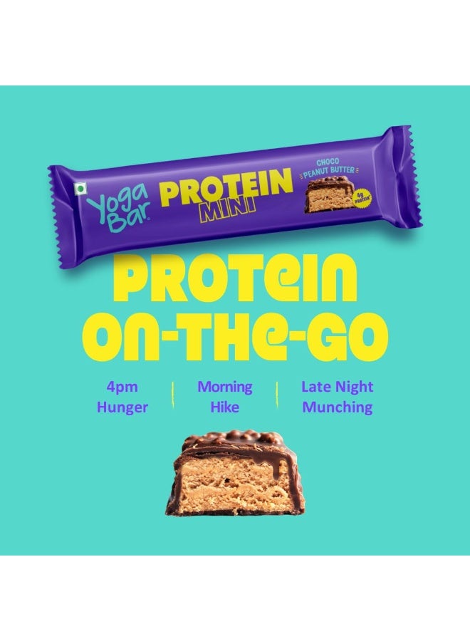 Yogabar Protein Minis, 96g Protein Bar (Pack of 2-24 Bars each, Choco Peanut Butter) |No Trans Fat | Healthy Snacks for Kids & Adults | Rich in Protein & Fiber - Image 4
