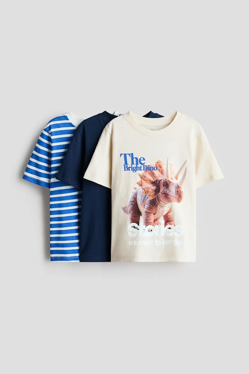 H&M 3-pack cotton T-shirts