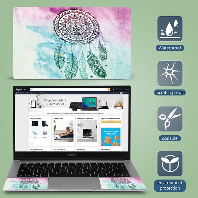 icolor Dream Catcher 11.6 13.3 14 15 15.6 inches Laptop Skin Sticker Reusable Protector Cover Case for Laptop Notebook - Image 5