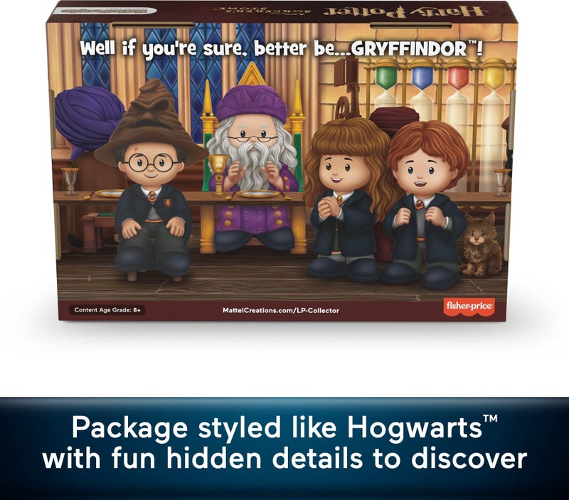 LITTLEPEOPLE COLLECTOR Little People Collector Harry Potter and The Sorcerer’s Stone Movie Special Edition Set for Adults & Fans, 4 Figures in Display Package - Image 5