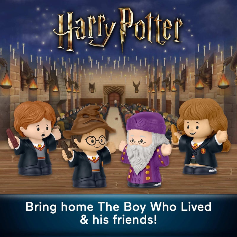 LITTLEPEOPLE COLLECTOR Little People Collector Harry Potter and The Sorcerer’s Stone Movie Special Edition Set for Adults & Fans, 4 Figures in Display Package - Image 2
