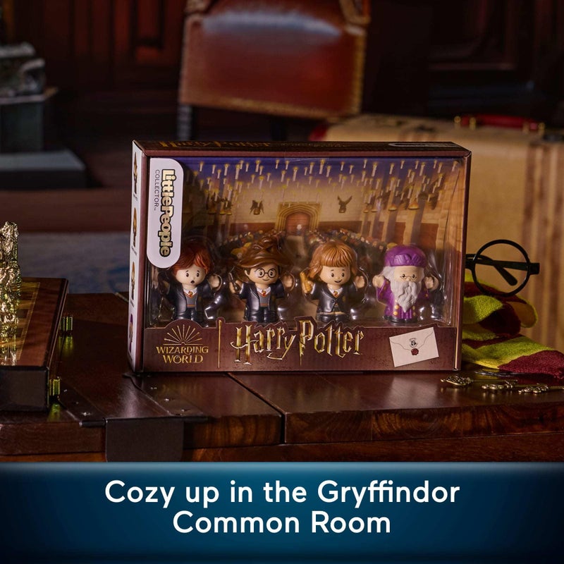 LITTLEPEOPLE COLLECTOR Little People Collector Harry Potter and The Sorcerer’s Stone Movie Special Edition Set for Adults & Fans, 4 Figures in Display Package - Image 3