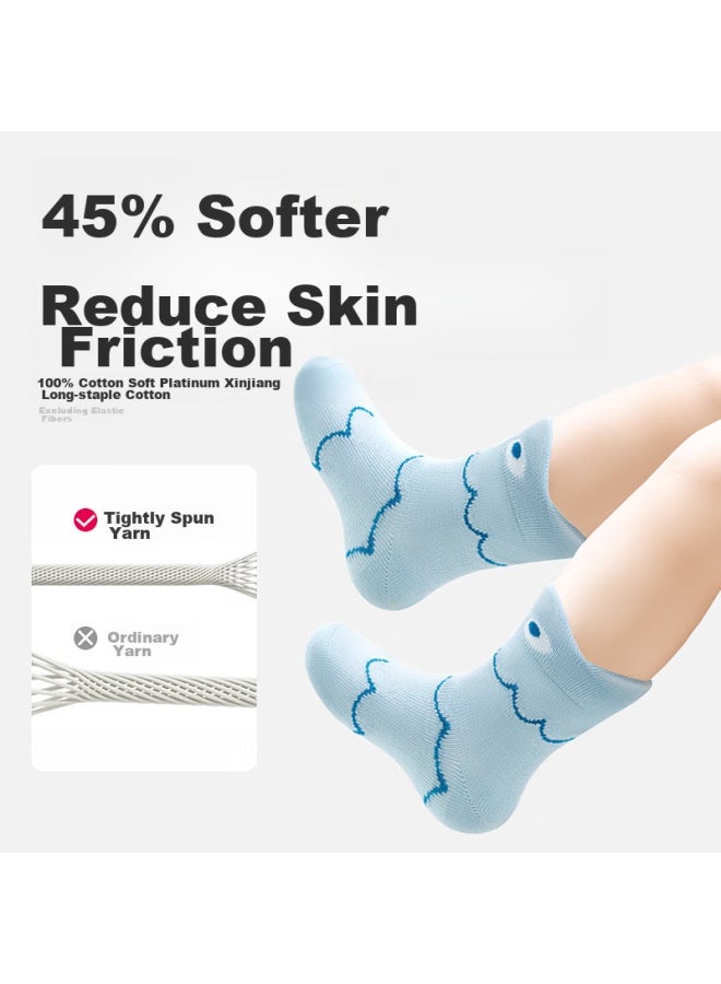 Beibi Baby Socks, Autumn Cotton Socks, Newborn Infant Socks, Loose-top Breathable Short Socks, Non-binding Mid-calf Socks, 6-12 Months - Image 4
