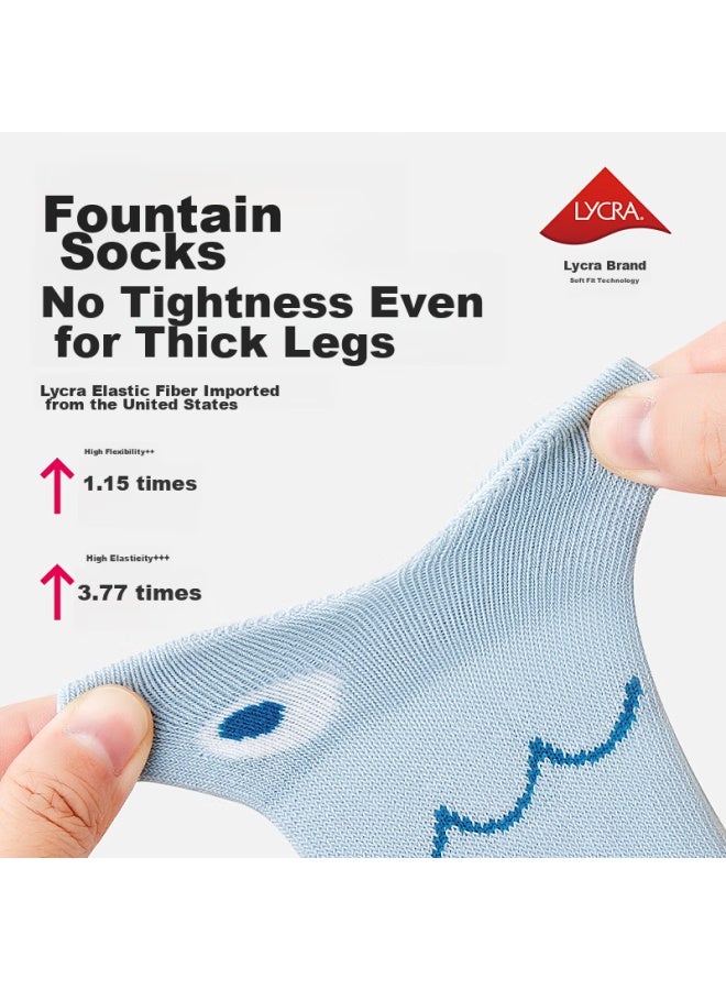 Beibi Baby Socks, Autumn Cotton Socks, Newborn Infant Socks, Loose-top Breathable Short Socks, Non-binding Mid-calf Socks, 6-12 Months - Image 5