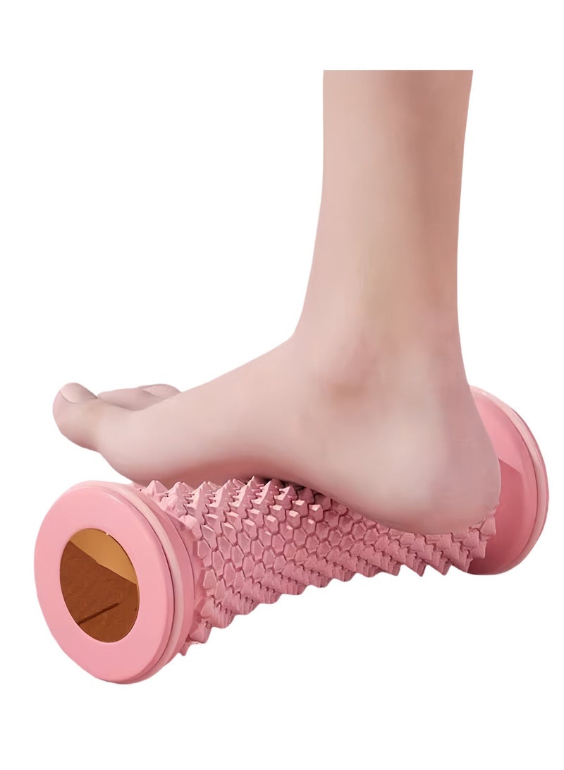 Rolling Massager, Foot And Hand Massage Roller, Foot Massage Roller for Plantar Fasciitis, Massage Roller Yoga Massage Stick for Relief Plantar Fasciitis Back Leg Arch Pain Relax Reflexology Heel Foot Arch Pain, Pink - Image 2