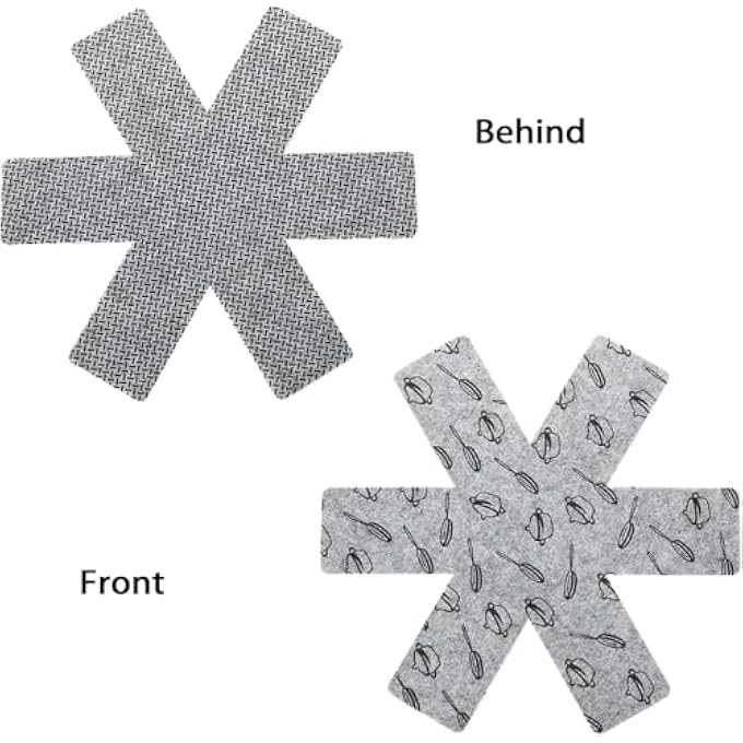 X spring Pot Protectors For Stacking 12Pcs NonWoven Pan Protector Set With 3 Different Sizes Soft Cookware Separators For Protecting Pots And Pans In Cabinets - Image 2