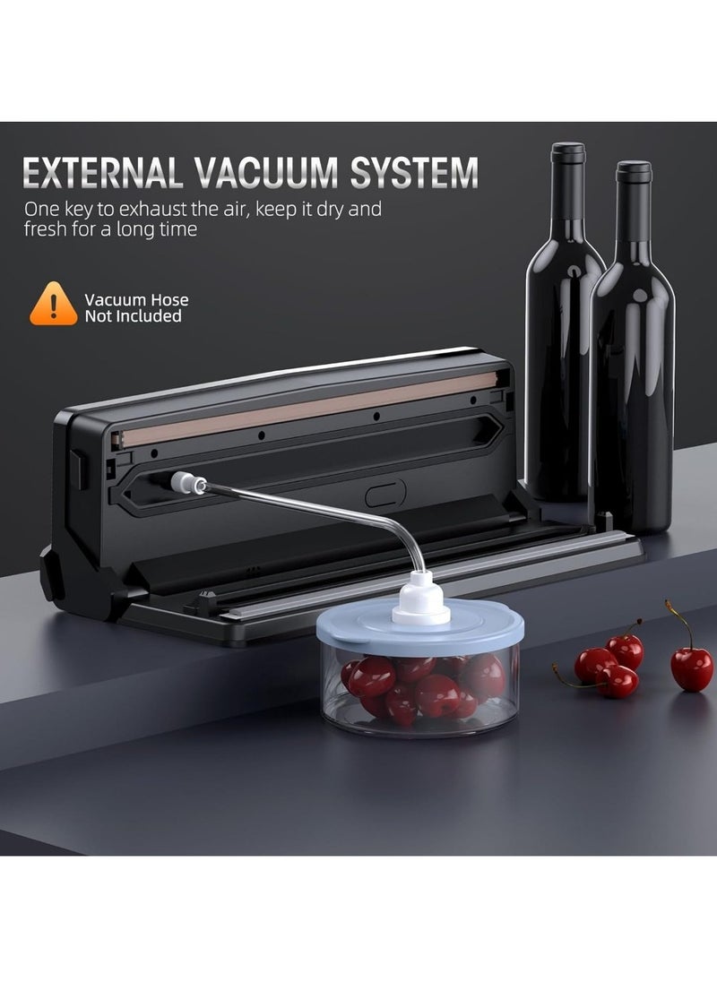 Joshberg - 8 in 1 Vacuum Sealer Machine with Built-in Cutter Automatic Air Sealing System LED Indicator for Food Storage ,15 Pcs Bags - Image 1