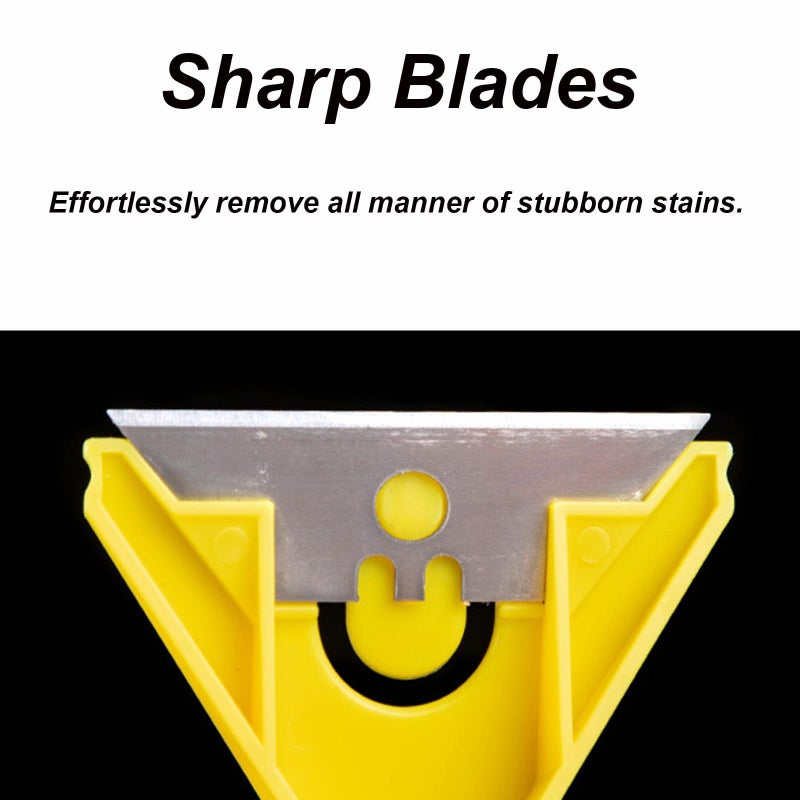 5 Pack Razor Blade Scraper Set with Ergonomic Handle for Window Cleaning Paint Removal - Image 4
