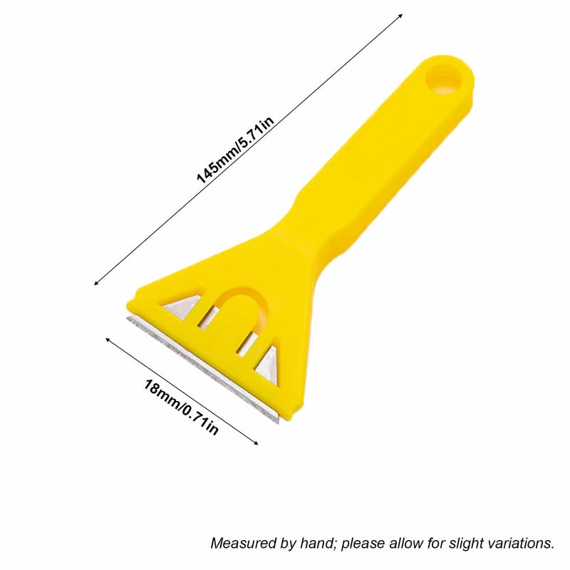 5 Pack Razor Blade Scraper Set with Ergonomic Handle for Window Cleaning Paint Removal - Image 3