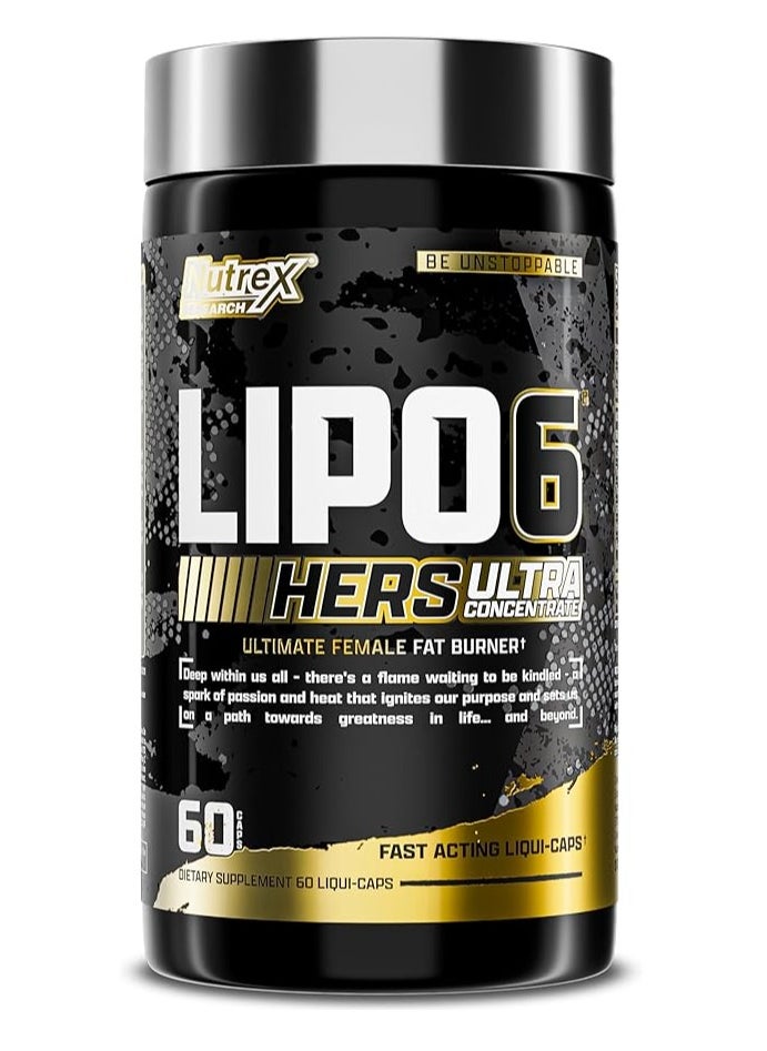 Nutrex Research Fat Burner - Lipo6 black Super Concentrated Formula - 60 Capsules  - Image 1