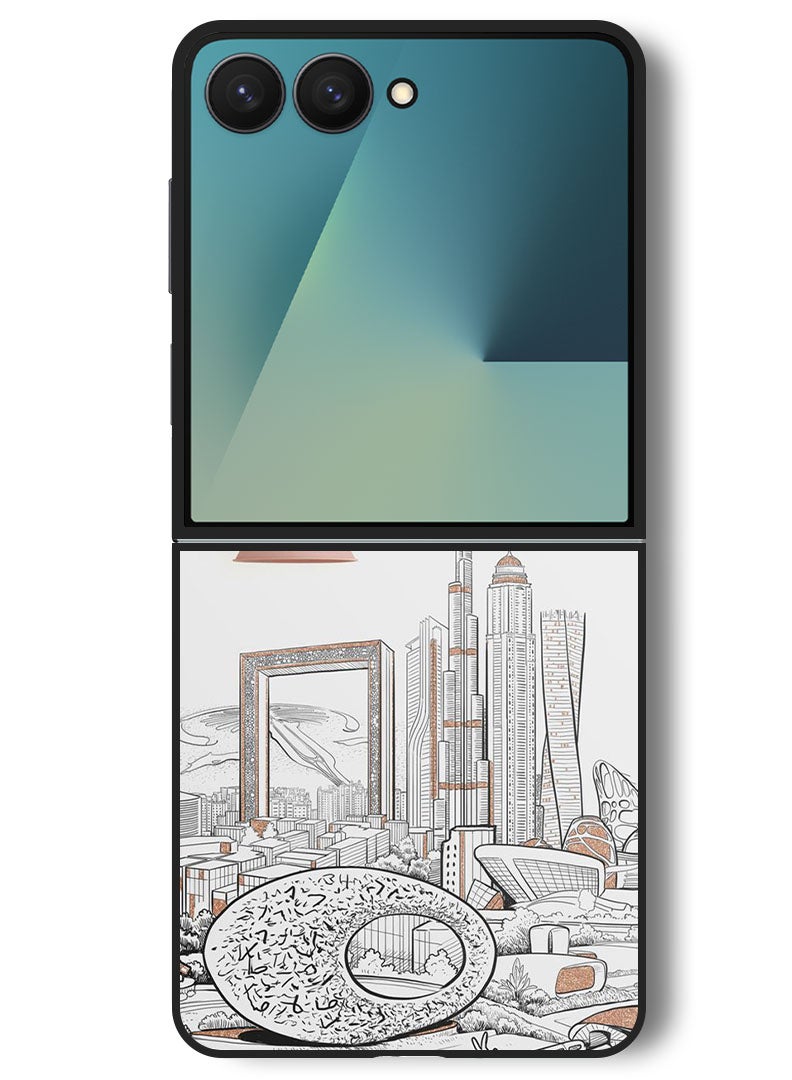 Theodor Case Compatible with Samsung Galaxy Z Flip 7 - 6.9 Inch Protection Shockproof Bumper Cover I'm original - Image 1