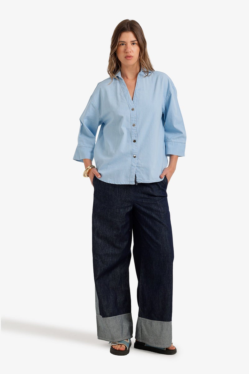 Carina Lightweight Denim Shirt - Image 5