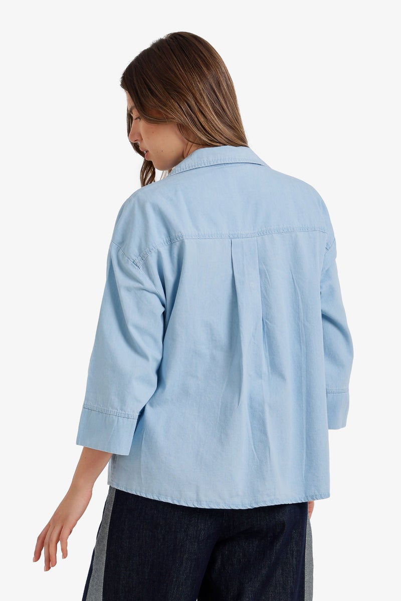 Carina Lightweight Denim Shirt - Image 3
