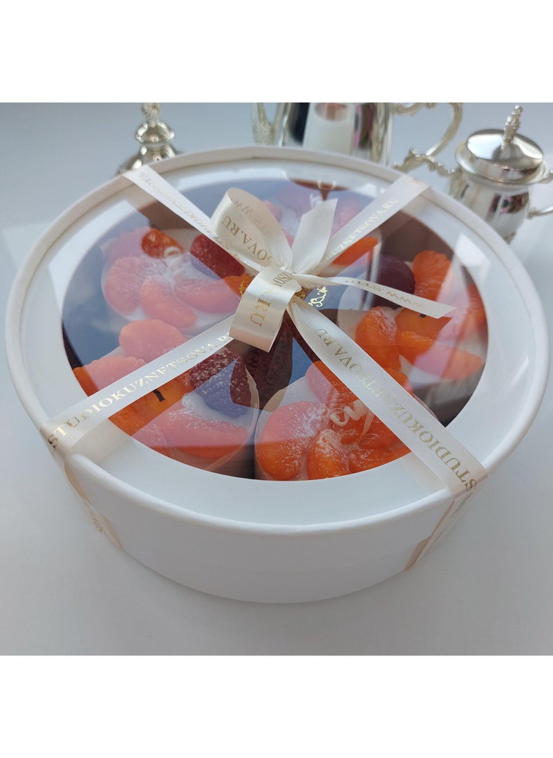 Candle Orange Studio Kuznetsovagift set No. 5-"Souffle with tangerines"