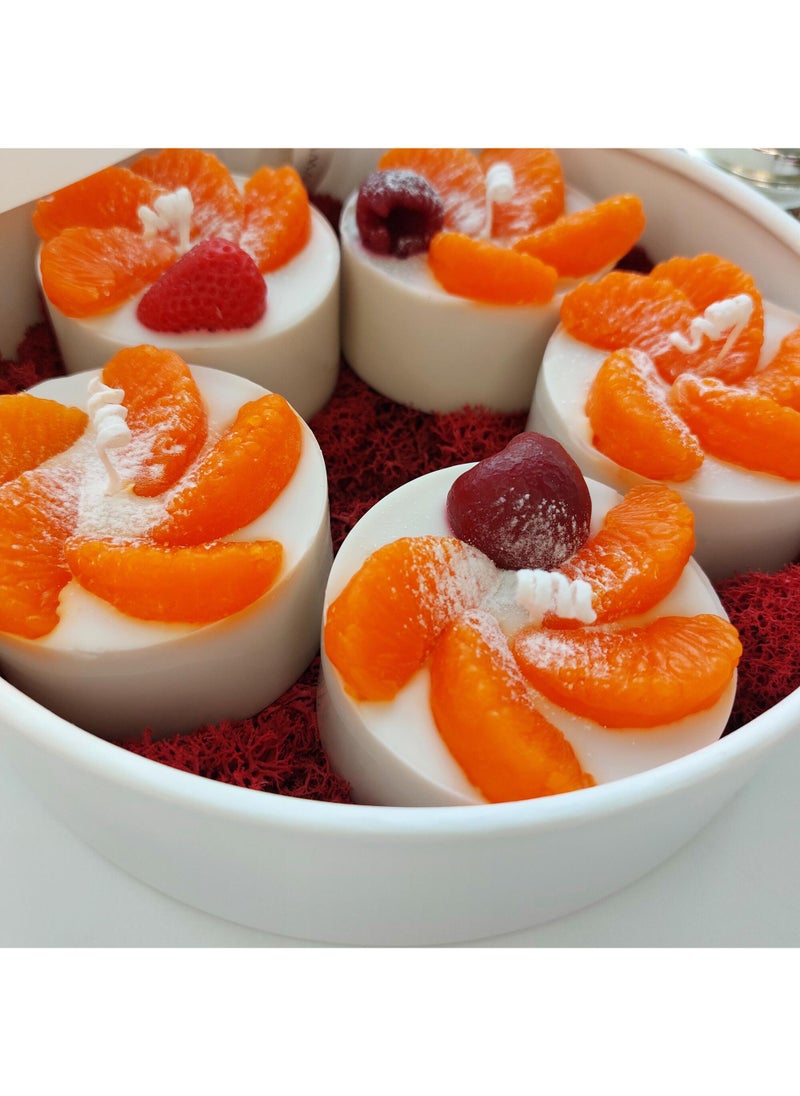 Candle Orange Studio Kuznetsovagift set No. 5-"Souffle with tangerines"