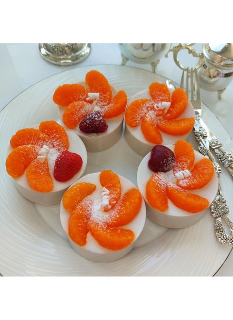 Candle Orange Studio Kuznetsovagift set No. 5-"Souffle with tangerines"