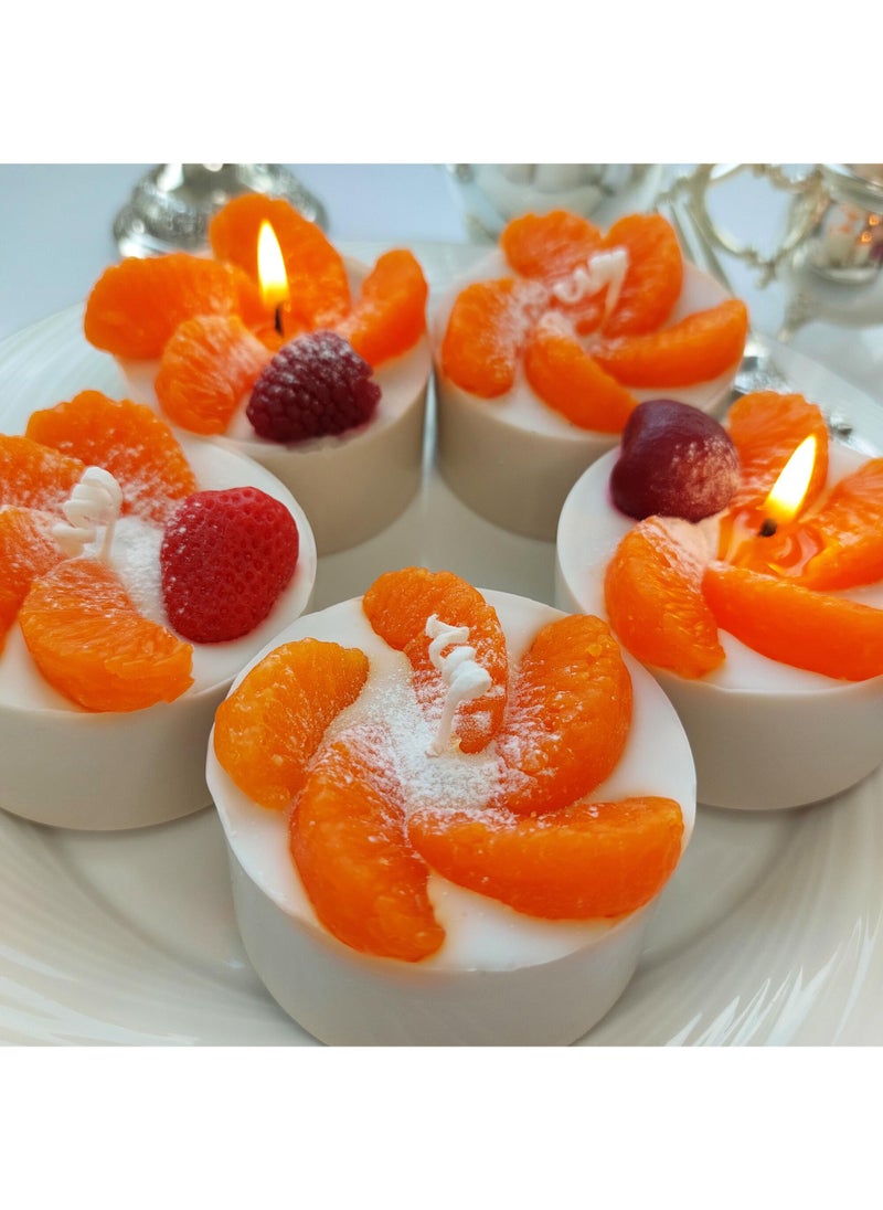 Candle Orange Studio Kuznetsovagift set No. 5-"Souffle with tangerines"