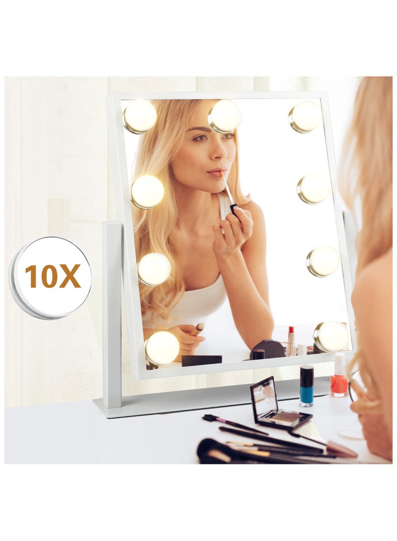 Makeup mirror with light, LED bulb, desktop, desktop, dressing mirror, dormitory, home, bedroom, smart makeup artist mirror, special supplementary lighting, beauty, high-definition mirror - Image 3