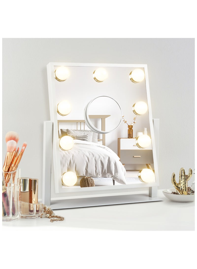 Makeup mirror with light, LED bulb, desktop, desktop, dressing mirror, dormitory, home, bedroom, smart makeup artist mirror, special supplementary lighting, beauty, high-definition mirror - Image 1