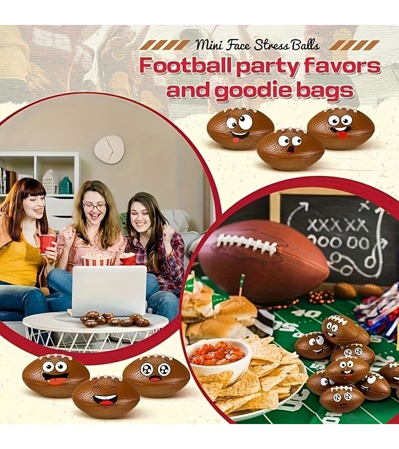 15 Pcs Mini Foam Football Stress Balls For Party Favors Birthday Carnival Gift Filler - Image 4
