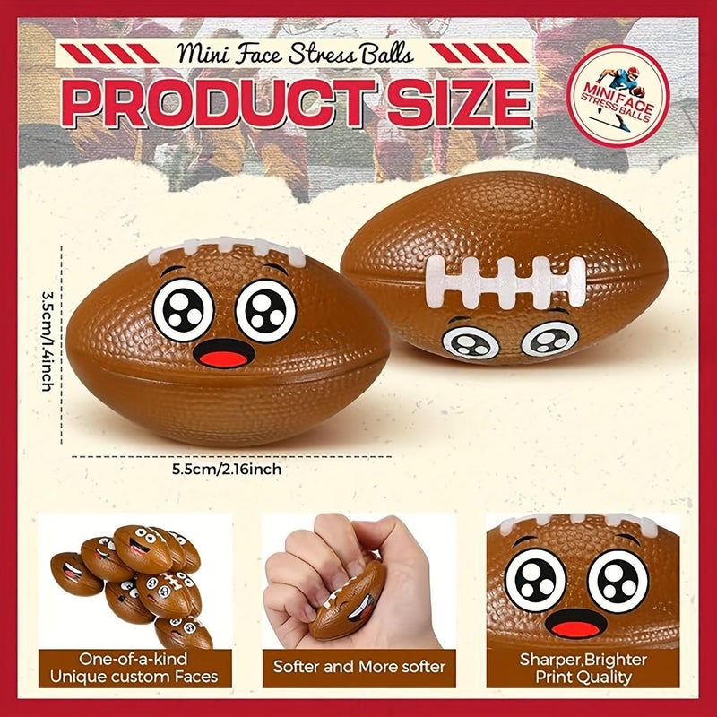 15 Pcs Mini Foam Football Stress Balls For Party Favors Birthday Carnival Gift Filler - Image 3
