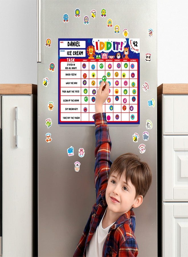 SpriteGru I Did It Magnetic Reward Chart Pad with 50 Perforated Sheets Plus 2650 Motivational Stickers Adorable Daily Chore Chart for Chores/Good Habits/Exercise/Diet 30cm x 23cm - Image 3