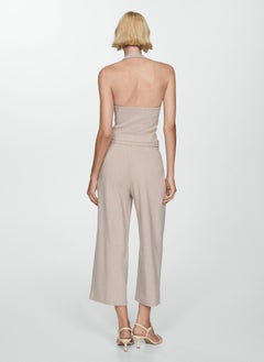MANGO Pinstripe Halter Neck Waistcoat  - Image 2
