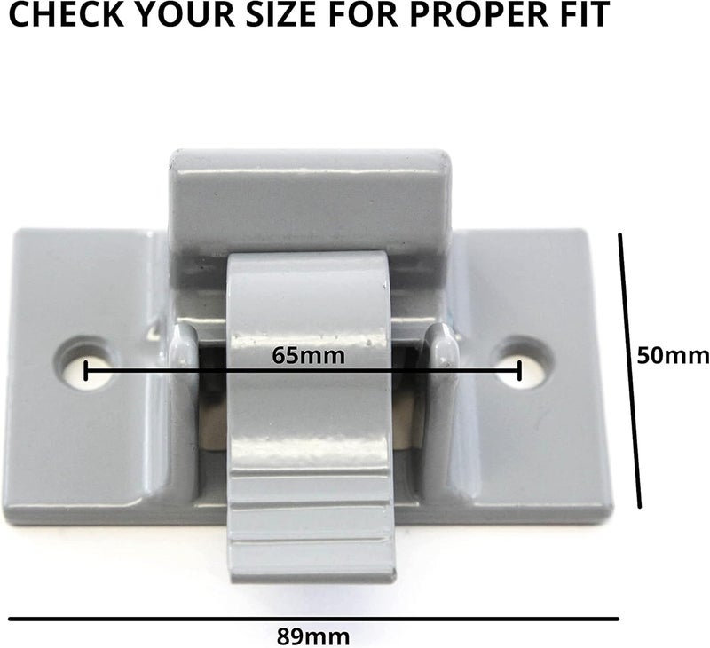 Red Hound Auto 2 Mount Brackets for Dometic Sunchaser Lower Awning Arm Replacement - Gray - Image 3