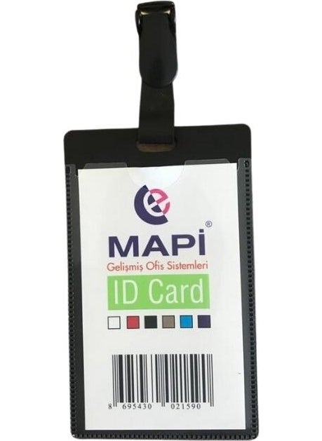 MAPi PP Clip Vertical Card Bag Black 5 Pack Blister-9101901 