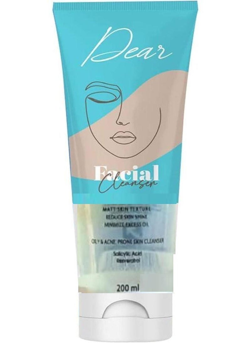 Dear Facial Cleanser 200ml Multicolor